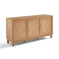 Hadley 3 Door Sideboard, Oak Effect -Furniture Store 30825364 alt05