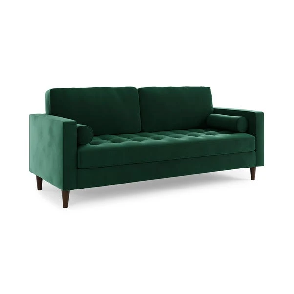 Zoe Velvet 3 Seater Sofa 10 Zoe Velvet 3 Seater Sofa - Image 10