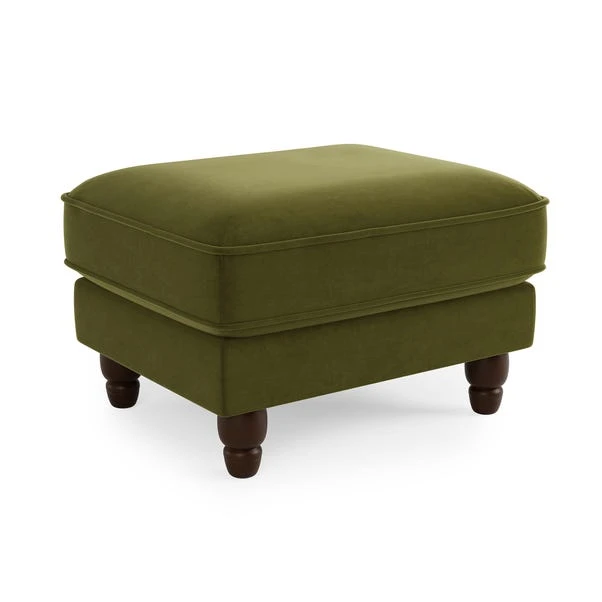 Beatrice Matte Velvet Footstool 2 Beatrice Matte Velvet Footstool - Image 2
