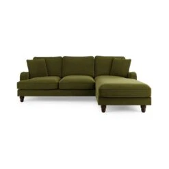 Beatrice Matte Velvet Corner Sofa -Furniture Store 30826053 alt02