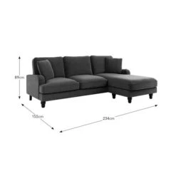 Beatrice Matte Velvet Corner Sofa -Furniture Store 30826053 alt09