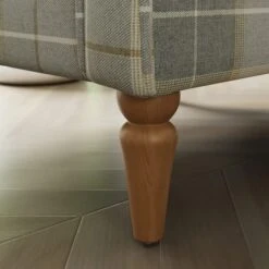 Oswald Check Armchair, Natural Grey -Furniture Store 30827492 alt05