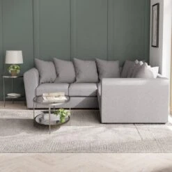 Blake Curved Arm Soft Texture Large Corner Sofa -Furniture Store 30828633 alt01