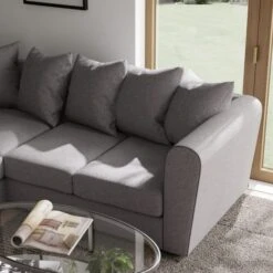 Blake Curved Arm Soft Texture Large Corner Sofa -Furniture Store 30828633 alt03
