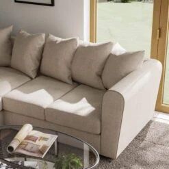 Blake Curved Arm Soft Texture Large Corner Sofa -Furniture Store 30828635 alt03