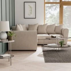 Blake Curved Arm Soft Texture Large Corner Sofa -Furniture Store 30828635 alt06