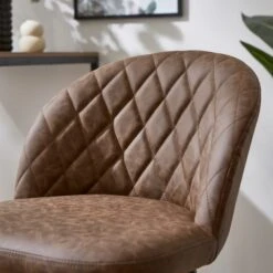 Astrid Bar Stool, Faux Leather -Furniture Store 30829682 alt03