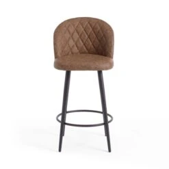 Astrid Bar Stool, Faux Leather -Furniture Store 30829682 alt05