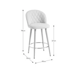 Astrid Counter Height Bar Stool, Fabric -Furniture Store 30829683 alt09