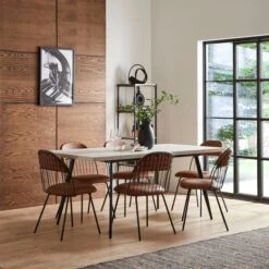 Marcela Set Of 2 Chairs, Faux Leather -Furniture Store 30829690 alt01