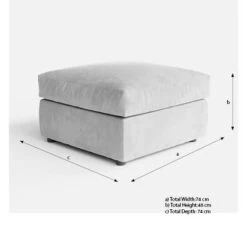 Blake Soft Faux Leather Combo Footstool -Furniture Store 30830614 alt02