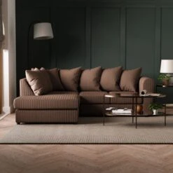 Blake Jumbo Cord Corner Sofa -Furniture Store 30830626