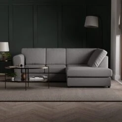 Blake Soft Texture Fabric 3 Seater Corner Sofa -Furniture Store 30830644