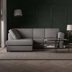 Blake Soft Texture Fabric 3 Seater Corner Sofa -Furniture Store 30830645