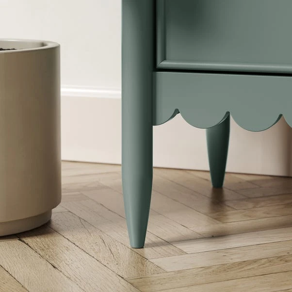 Remi Scalloped Wide TV Unit For TVs Up To 55" 5 Remi Scalloped Wide TV Unit For TVs Up To 55" - Image 5