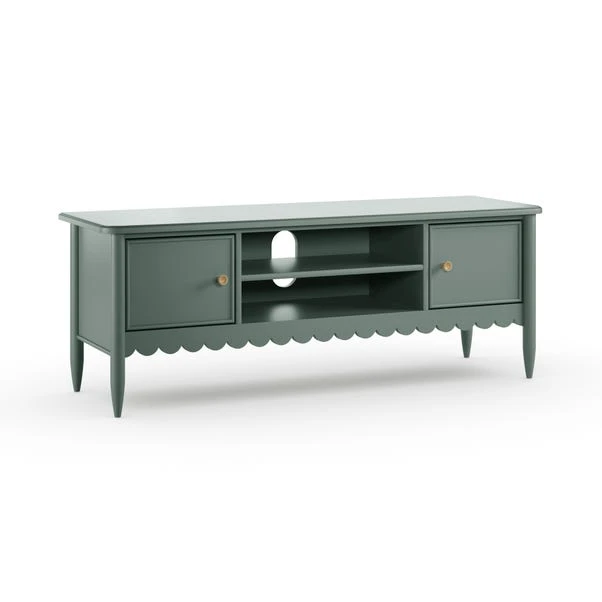 Remi Scalloped Wide TV Unit For TVs Up To 55" 6 Remi Scalloped Wide TV Unit For TVs Up To 55" - Image 6