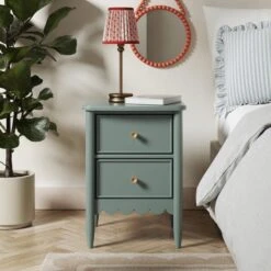 Remi 2 Drawer Bedside Table -Furniture Store 30832375