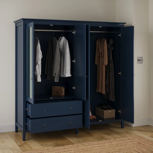 Lynton Mirrored 4 Door Wardrobe 14 Lynton Mirrored 4 Door Wardrobe - Image 14