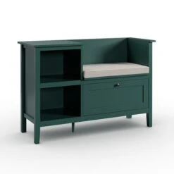 Lynton Storage Unit & Seat, Green -Furniture Store 30835260 alt05