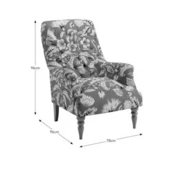 Bibury Button Joy Floral Print Occasional Armchair -Furniture Store 30837455 alt09