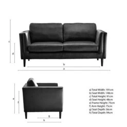 Anton Tonal Weave 3 Seater Sofa -Furniture Store 30839349 alt09