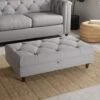 Chesterfield Soft Texture Storage Footstool