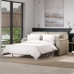 Meyer Tonal Weave 2 Seater Double Sofa Bed -Furniture Store 30839355 alt02