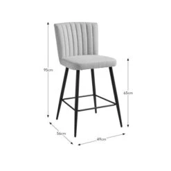 Taylor Counter Height Bar Stool, Natural Fabric -Furniture Store 30842648 alt09