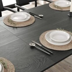 Hudson 6-8 Seater Rectangular Extendable Dining Table, Oak -Furniture Store 30843938 alt04