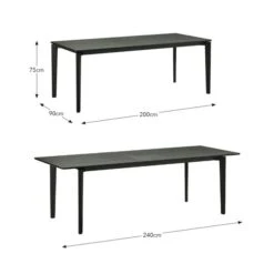 Hudson 6-8 Seater Rectangular Extendable Dining Table, Oak -Furniture Store 30843938 alt09