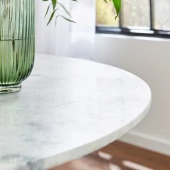 Sascha 4 Seater Round Dining Table, Marble -Furniture Store 30843971 alt03