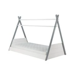 Kids Teepee Bed, White & Grey -Furniture Store 30844189 alt04