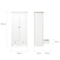 CuddleCo Clara 2 Door Wardrobe -Furniture Store 30844206 alt09