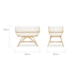 CuddleCo Aria Crib, Rattan -Furniture Store 30844312 alt09