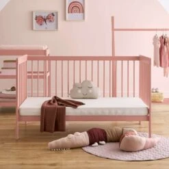 CuddleCo Nola Cot Bed, Painted Pine -Furniture Store 30844327 alt01