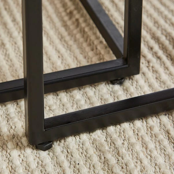 Zayn Starburst Pattern Nest Of Coffee Tables, Mango Wood 4 Zayn Starburst Pattern Nest Of Coffee Tables, Mango Wood - Image 4