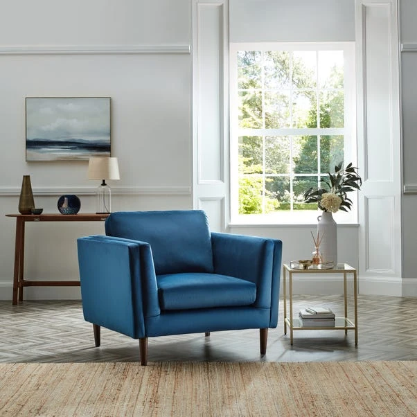 Anton Snuggle Chair, Opulent Velvet 2 Anton Snuggle Chair, Opulent Velvet - Image 2