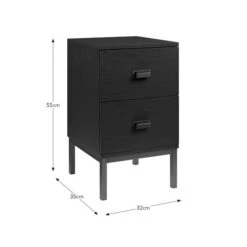 Fulton 2 Drawer Slim Bedside Table -Furniture Store 30848997 alt09