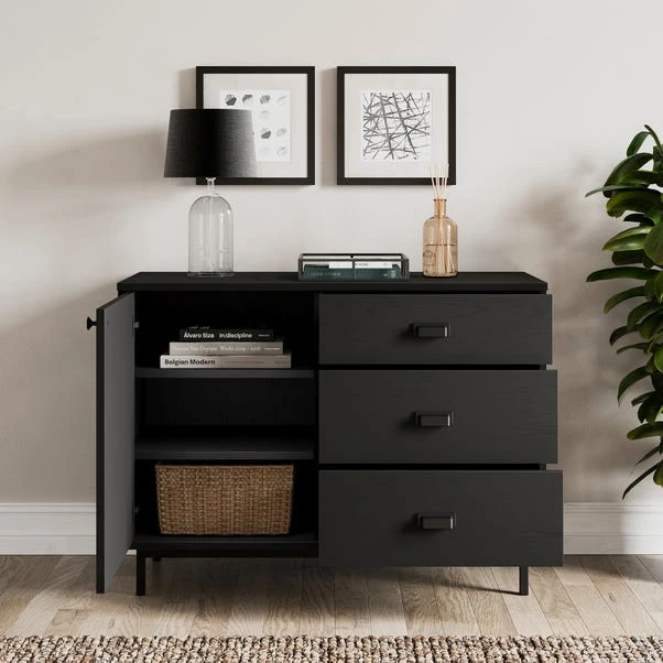 Fulton Small Sideboard, Black Oak 2 Fulton Small Sideboard, Black Oak - Image 2