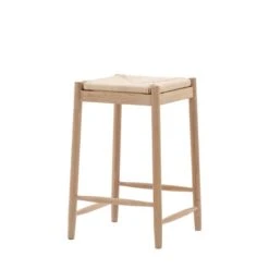 Elda Rope Dining Stool, Natural -Furniture Store 30850765 alt05