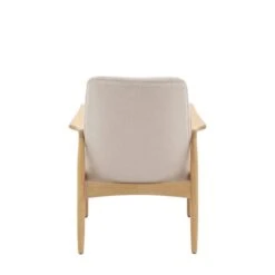 Callar Linen Wooden Arm Accent Chair -Furniture Store 30850879 alt05