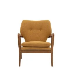 Joso Linen Wooden Arm Accent Chair -Furniture Store 30850883 alt04
