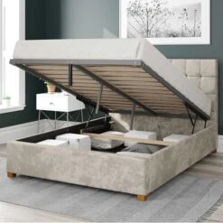 Sinatra Mirazzi Velvet Ottoman Bed Frame -Furniture Store 30852172 alt01