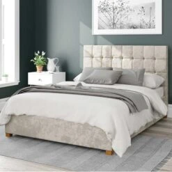 Sinatra Mirazzi Velvet Ottoman Bed Frame -Furniture Store 30852173