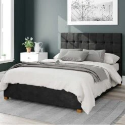 Sinatra Kimiyo Linen Ottoman Bed Frame -Furniture Store 30852184