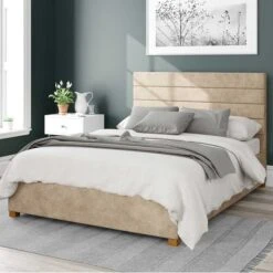 Kelly Kimyo Linen Ottoman Bed Frame -Furniture Store 30852581