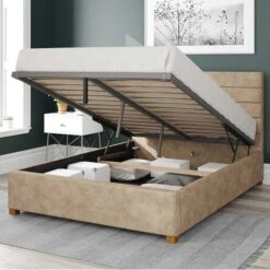 Kelly Kimyo Linen Ottoman Bed Frame -Furniture Store 30852581 alt01