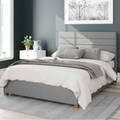 Kelly Eire Linen Ottoman Bed Frame -Furniture Store 30852592