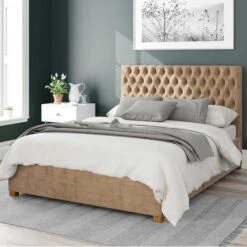 Monroe Firenze Velour Ottoman Bed Frame -Furniture Store 30852638