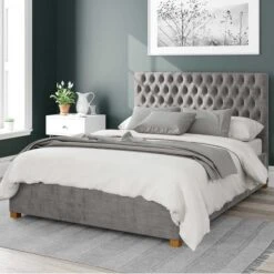 Monroe Firenze Velour Ottoman Bed Frame -Furniture Store 30852646